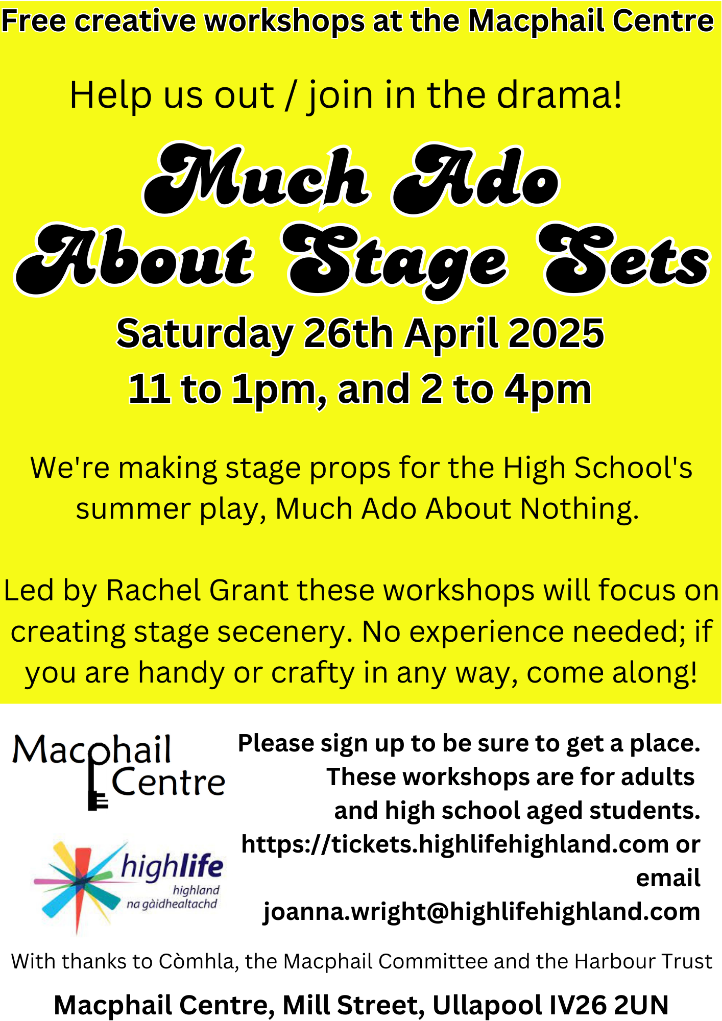 Much Ado About Stage Sets